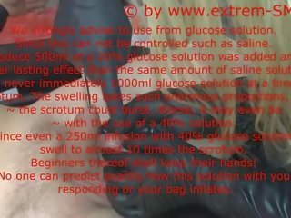 Instructions video scrotal saline infusion angļu teksts garš
